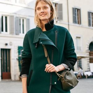 Madewell hunter green crossbody purse